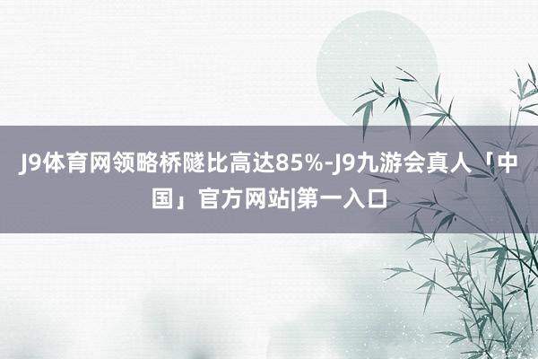 J9体育网领略桥隧比高达85%-J9九游会真人「中国」官方网站|第一入口