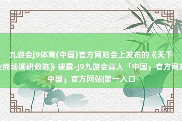 九游会j9体育(中国)官方网站会上发布的《天下智能锁行业商场调研敷陈》裸露-J9九游会真人「中国」官方网站|第一入口