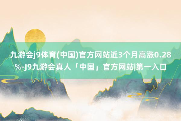 九游会j9体育(中国)官方网站近3个月高涨0.28%-J9九游会真人「中国」官方网站|第一入口