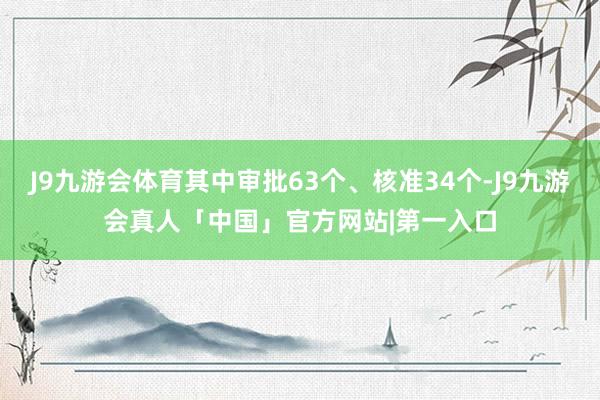 J9九游会体育其中审批63个、核准34个-J9九游会真人「中国」官方网站|第一入口